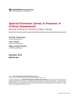 Special Economic Zones in Panama: A Critical Assessment