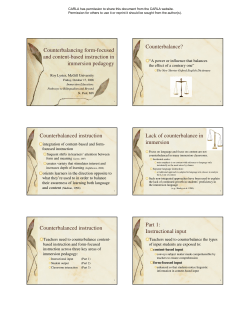 Counterbalancing form-focused and content