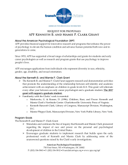 Kenneth B. and Mamie P. Clark Grant