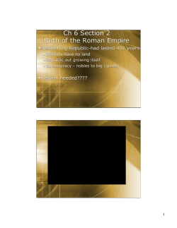 CH 6 sec 2 Roman Empire