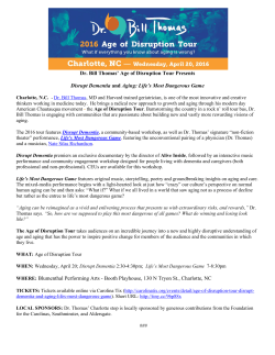 Disrupt Dementia and Aging: Life`s Most Dangerous