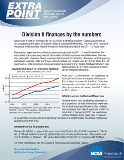 Division II finances by the numbers