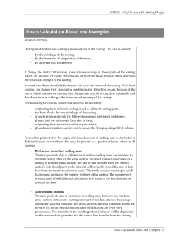 Stress Calculation Basics and Examples
