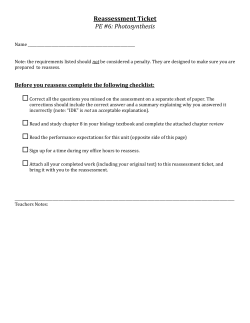 Photosynthesis - Kingston High School