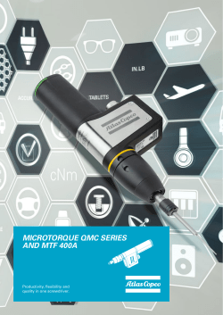 microtorque qmc series and mtf 400a