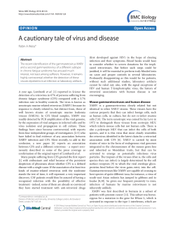 A cautionary tale of virus and disease