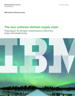 The new software-defined supply chain