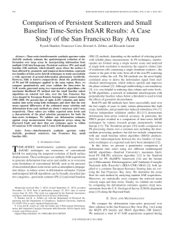 Comparison of Persistent Scatterers and Small Baseline Time