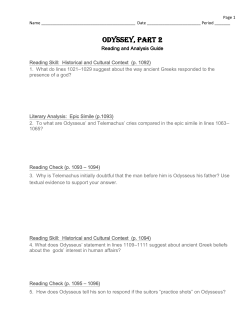 Odyssey, Part 2 - Sansone