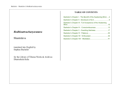 A Guide to the Bodhisattva Way of Life