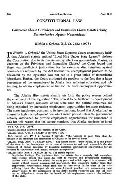 Discrimination against Nonresidents