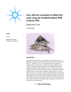 Fast, effective evaluation of edible bird nests using the handheld