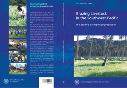 Grazing Livestock in the South West Pacific