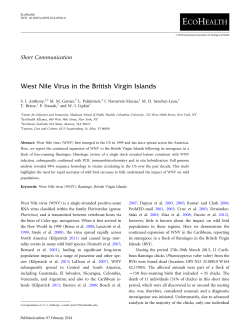 West Nile Virus in the British Virgin Islands (EcoHealth)