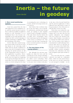 Inertia – the future in geodesy