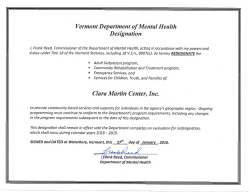 Designation - Clara Martin Center