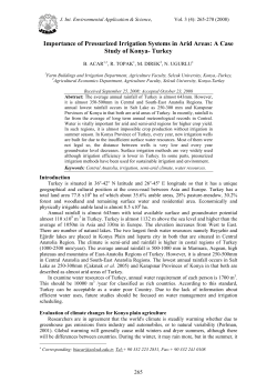 Importance of Pressurized Irrigation Systems in Arid Areas