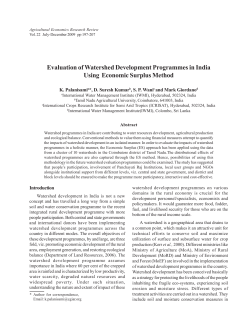 Evaluation of Watershed Development