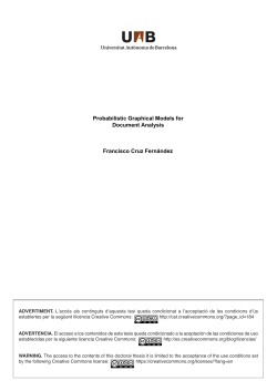 Probabilistic Graphical Models for Document Analysis Francisco