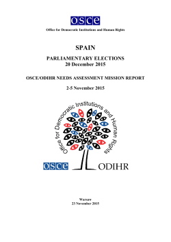 PARLIAMENTARY ELECTIONS 20 December 2015