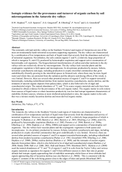 Hopkins David - The International Union of Soil Sciences