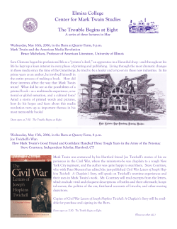 Spring 2006 - Center for Mark Twain Studies