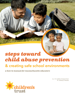 steps toward child abuse prevention