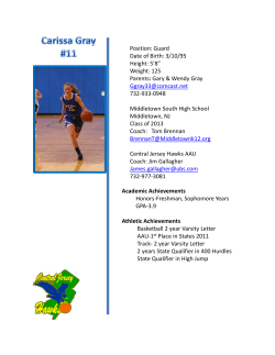 Carissa Gray - Central Jersey Hawks