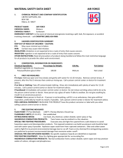 material safety data sheet air force