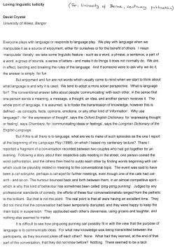 Linguistics10 - David Crystal