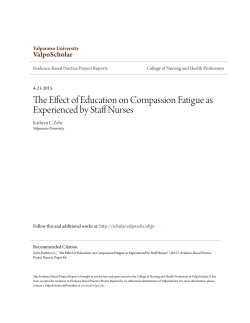 The Effect of Education on Compassion Fatigue as