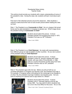 Presidential Roles Activity