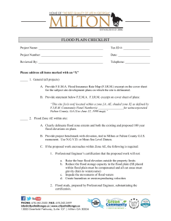 flood plain checklist