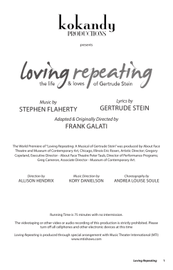 stephen flaherty gertrude stein frank galati
