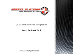 GEMS UAV Payload Integration Data Explorer Tool