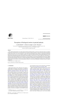 Perception of biological motion in parietal patients