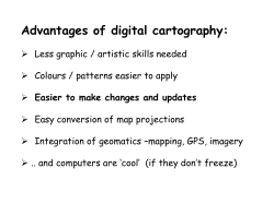 Advantages of digital cartography