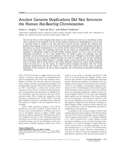 Ancient Genome Duplications Did Not Structure