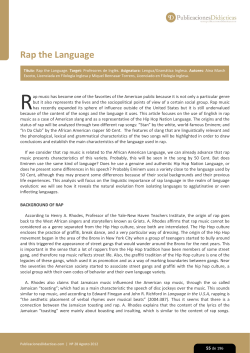 Rap the Language