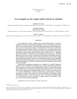 New insights on the origin of flow bands in obsidian