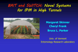 Novel Systems for IPM in High Tunnels