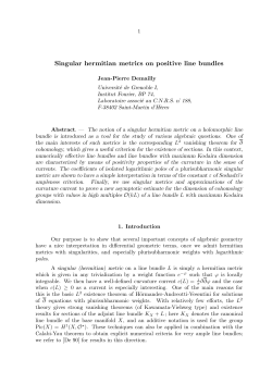Singular hermitian metrics on positive line bundles