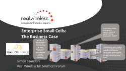 The Business Case for Small Cells in the