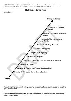 Appendix A My Independence Plan Draft 5 , item 40. PDF 489 KB