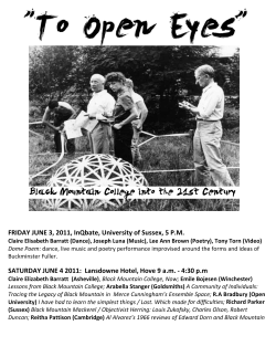 FRIDAY JUNE 3, 2011, InQbate, University of Sussex, 5 P.M.