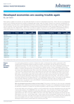 Developed economies are causing trouble again