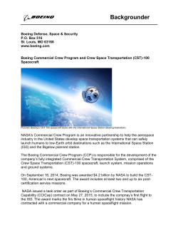 Commercial Crew Program and Crew Space