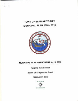 TOWN OF SPANIARD`S BAY MUNICIPAL PLAN 2008