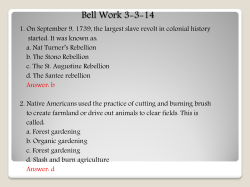 Bell Work 3-3-14 - Hartsville Middle School