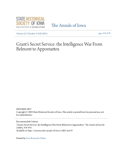 the Intelligence War From Belmont to Appomattox